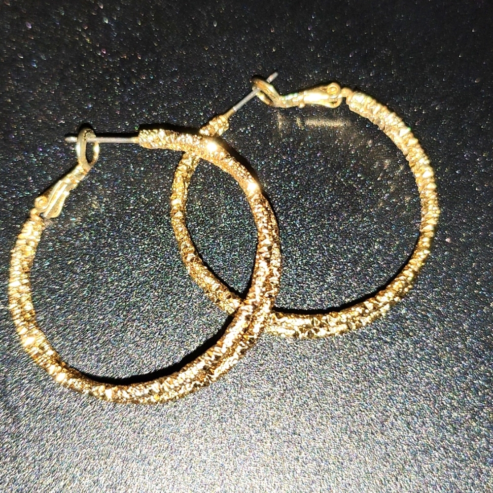 Gold Hoops Plated